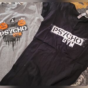 Psycho Gym Halloween T-Shirts - Black and Gray